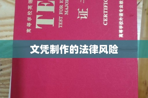 应县文凭制作的法律风险